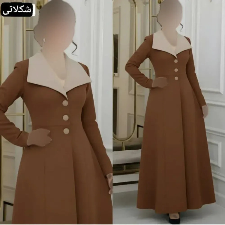 پیراهن بلند مازراتی آتنا فری سایز تا 46 کمربنددار