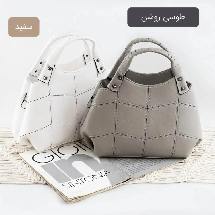 کیف زنانه چرم مصنوعی روزمره بند بلند