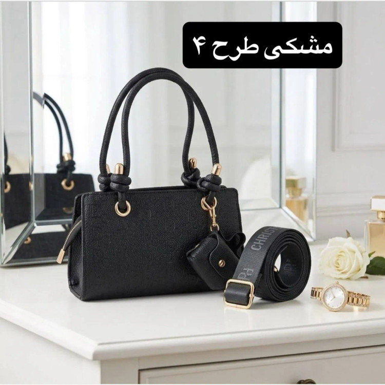 کیف پاسپورتی چرم مصنوعی زنانه روزمره مجلسی زیپدار بند بلند