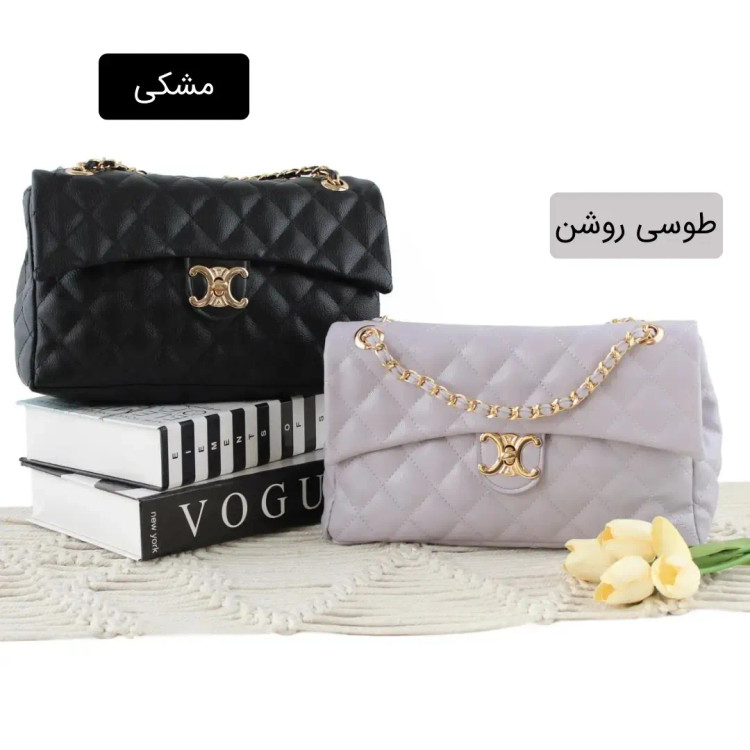 کیف پاسپورتی چرم مصنوعی زنانه روزمره بند بلند قهوه ای