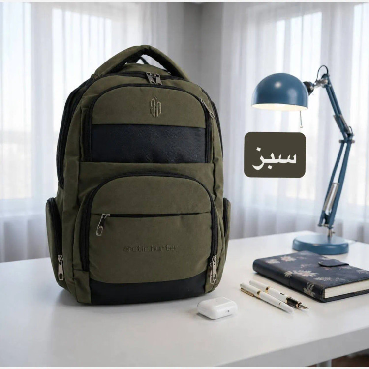 کوله پشتی کتانی اسپرت مدرسه و دانشگاه ابعاد 50 در 30 سانتیمتر