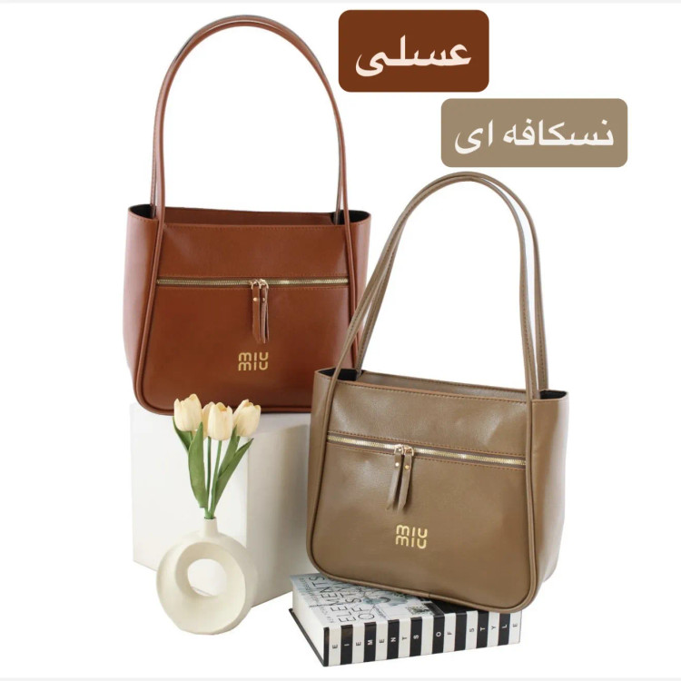 کیف زنانه چرم مصنوعی روزمره اسپرت بزرگ