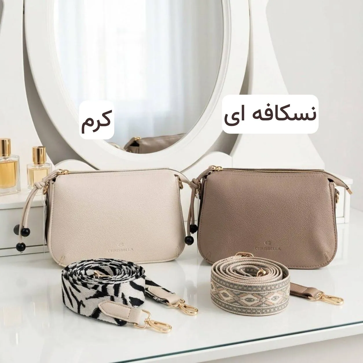 کیف پاسپورتی زنانه چرم مصنوعی روزمره و مجلسی بند بلند