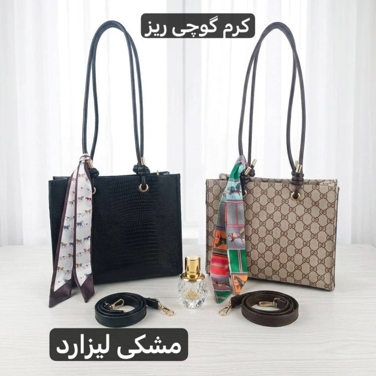 کیف زنانه چرم مصنوعی روزمره و مجلسی زیپدار با بند بلند