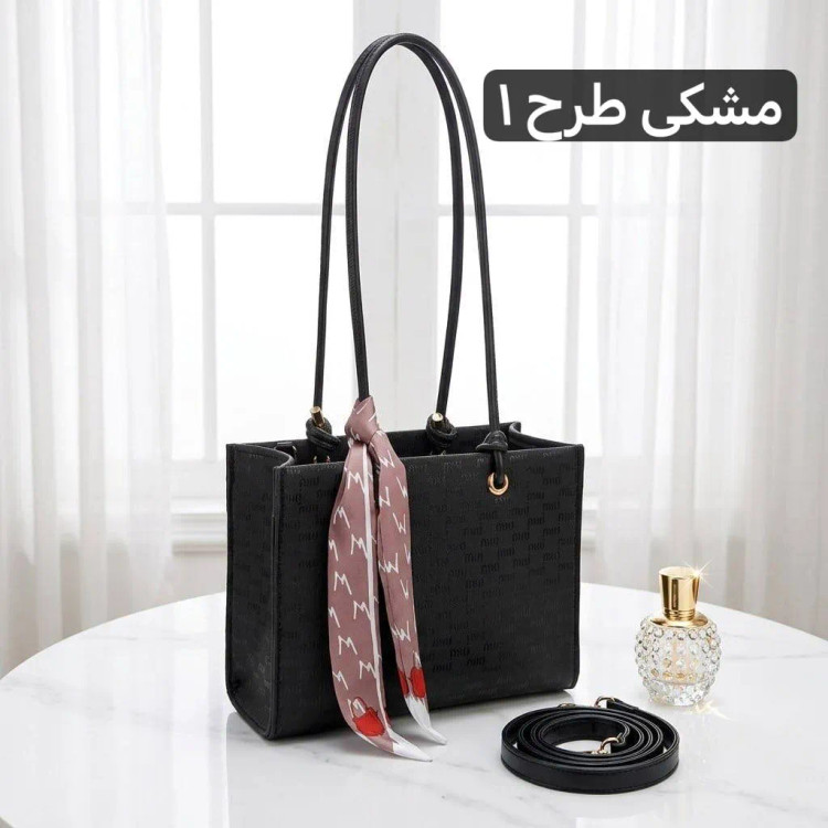 کیف زنانه چرم مصنوعی روزمره و مجلسی زیپدار با بند بلند