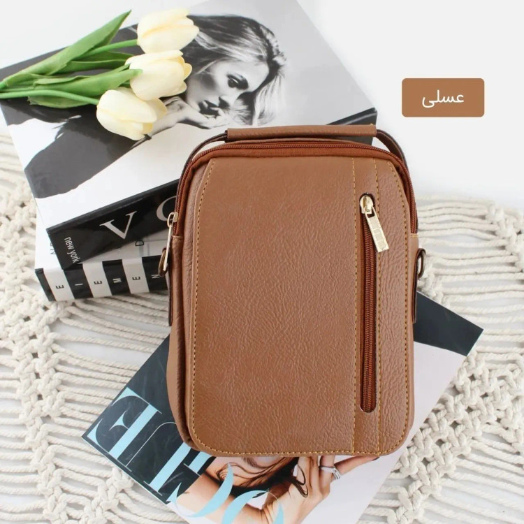 کیف مردانه چرم مصنوعی اسپرت و روزمره با بند بلند