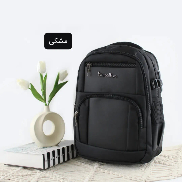 کوله پشتی پارچه ای روزمره و مدرسه دانشگاهی با 7 جیب بیرونی