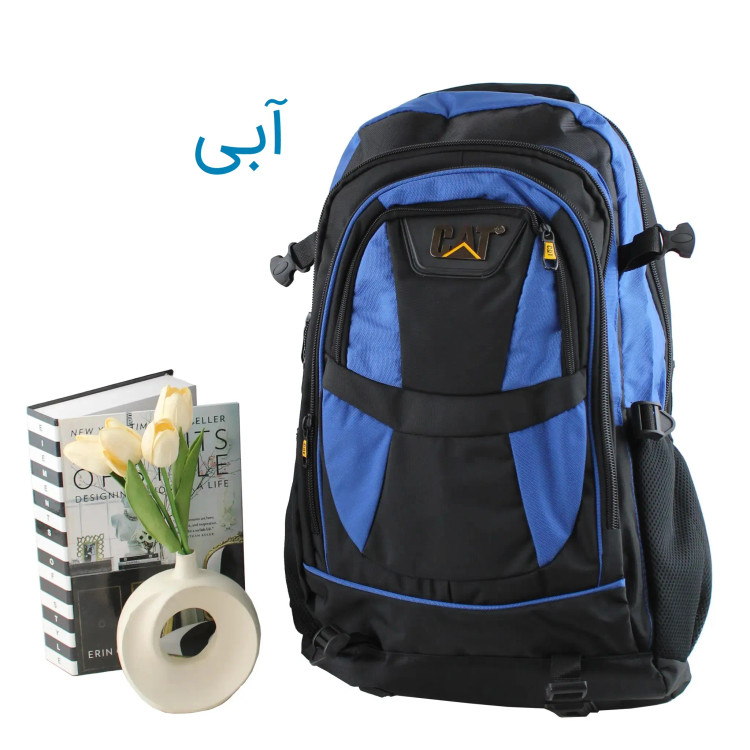کوله پشتی پارچه ای مسافرتی و ورزشی دارای بند بلند و جیب متعدد ابعاد 55 در 30 در 25 سانتیمتر