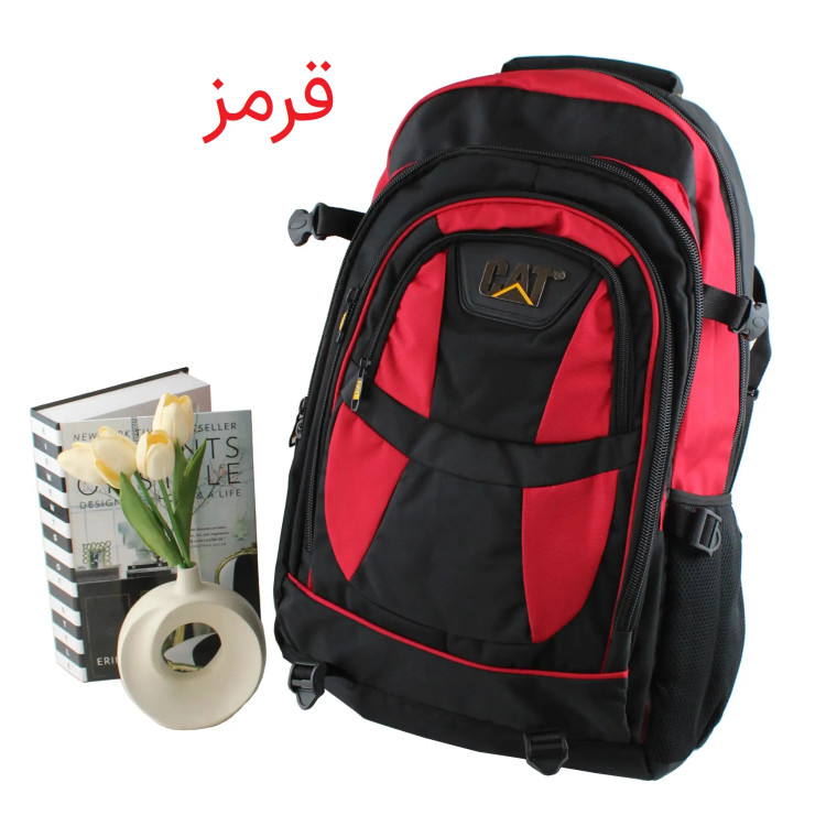 کوله پشتی پارچه ای مسافرتی و ورزشی دارای بند بلند و جیب متعدد ابعاد 55 در 30 در 25 سانتیمتر