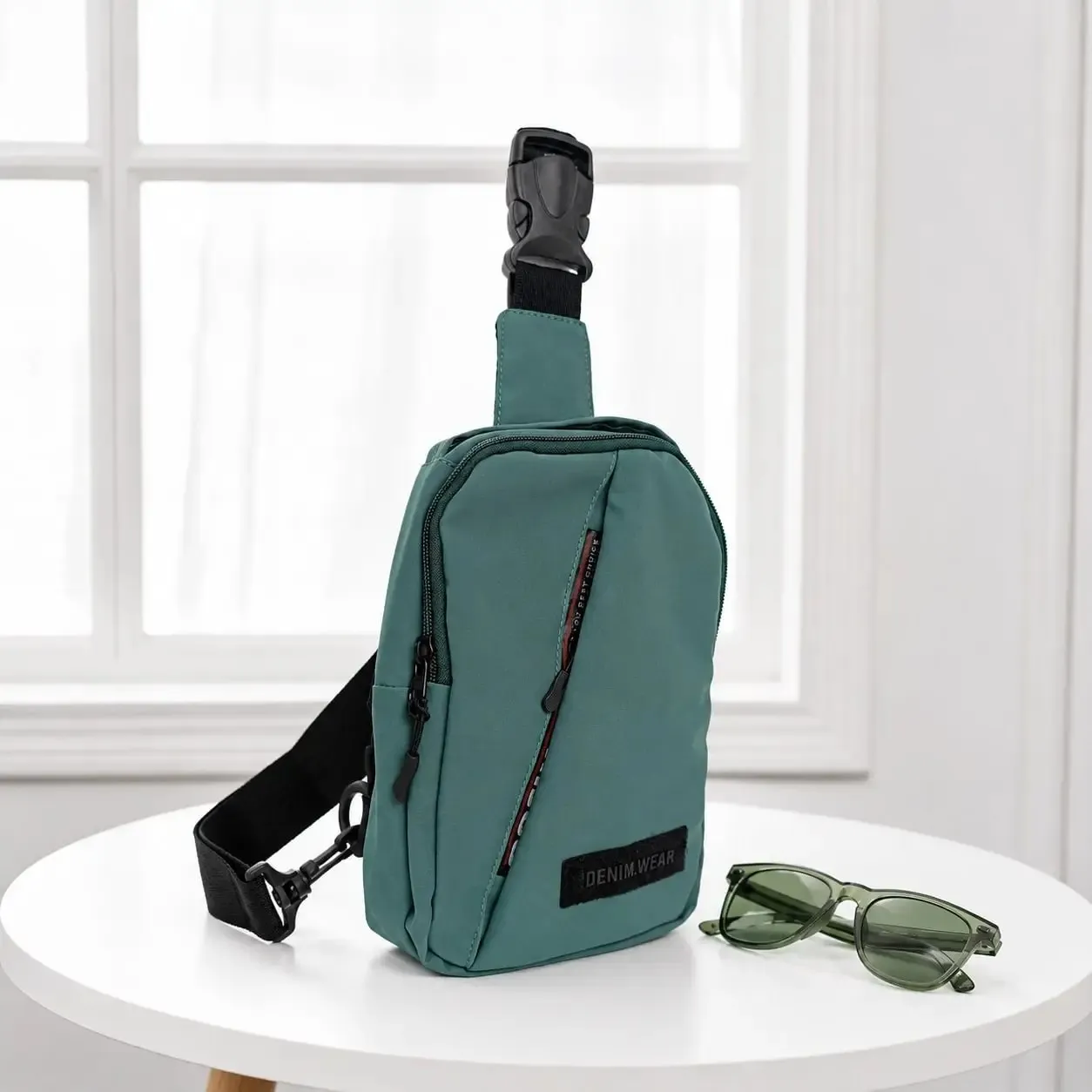 کیف مردانه اسپرت و روزمره پارچه ای زیپ دار کد 7201