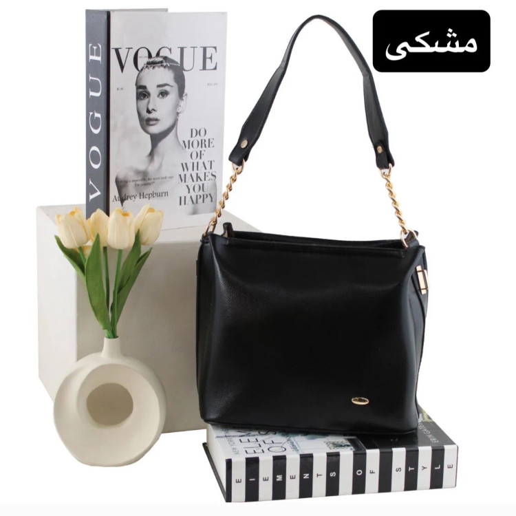 کیف زنانه چرم مصنوعی روزمره و مجلسی بند بلند