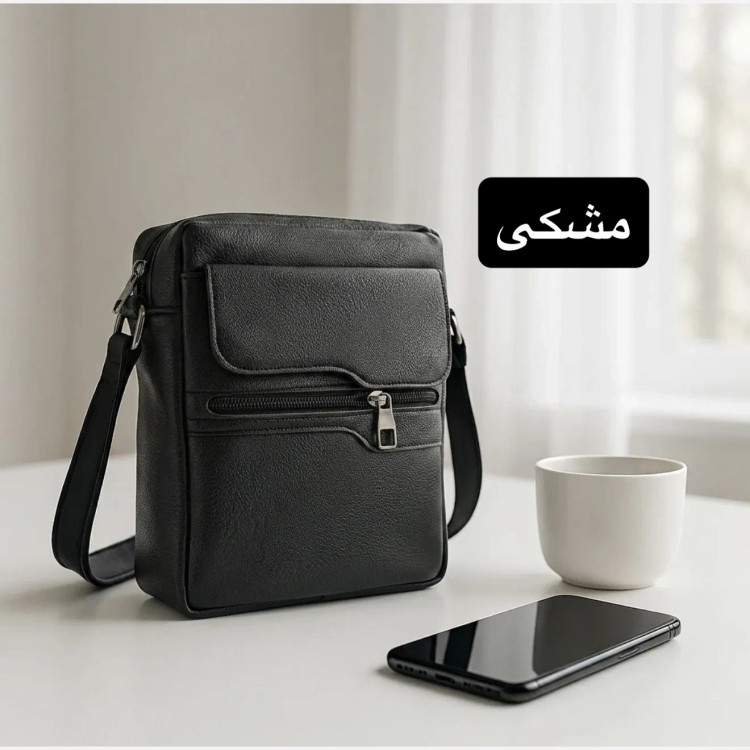 کیف مردانه چرم مصنوعی اسپرت و روزمره بند بلند ابعاد 23 در 19 سانتیمتر