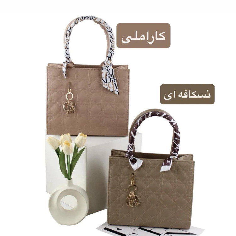 کیف زنانه چرم مصنوعی روزمره و مجلسی مدل سه بند