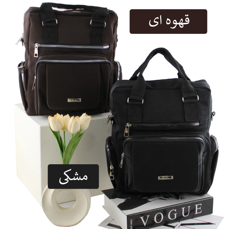 کوله پشتی اسپرت و روزمره پارچه ای ابعاد 40 در 27 در 15 سانتیمتر