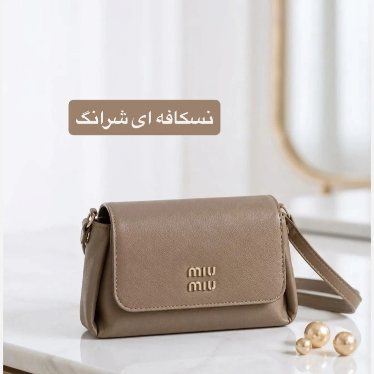 کیف پاسپورتی زنانه چرم مصنوعی ابعاد 23 در 13 سانتیمتر بند بلند