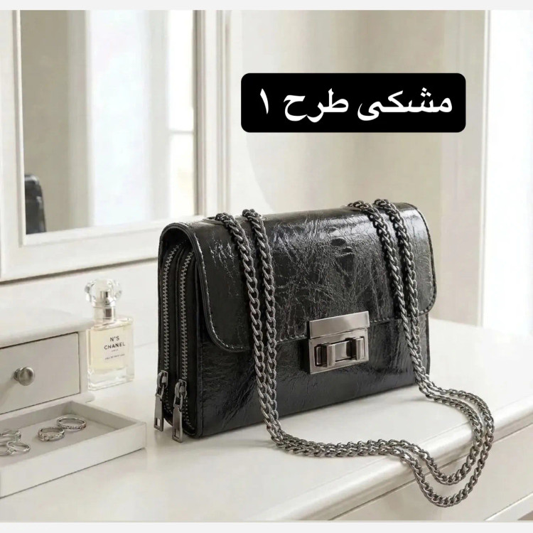 کیف پاسپورتی زنانه چرم مصنوعی بند بلند مجلسی و رسمی
