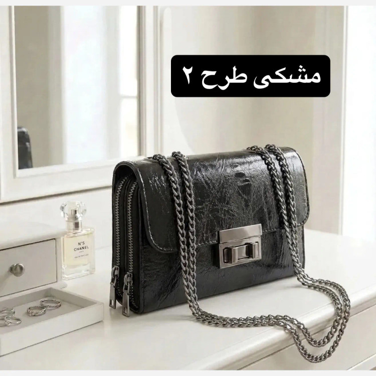کیف پاسپورتی زنانه چرم مصنوعی بند بلند مجلسی و رسمی