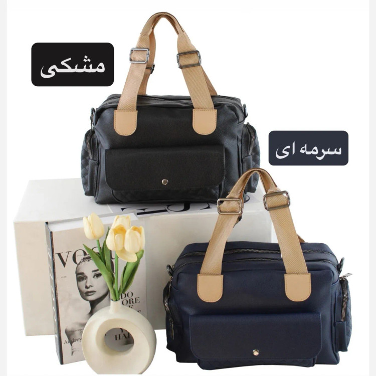 کیف زنانه چرم مصنوعی روزمره و رسمی بند بلند