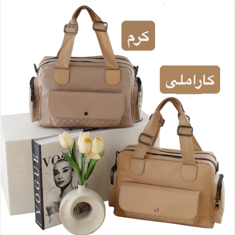 کیف زنانه چرم مصنوعی روزمره و رسمی بند بلند