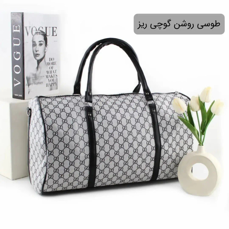 ساک ورزشی اسپرت چرم مصنوعی بند بلند ابعاد 50 در 18 در 30 سانتیمتر