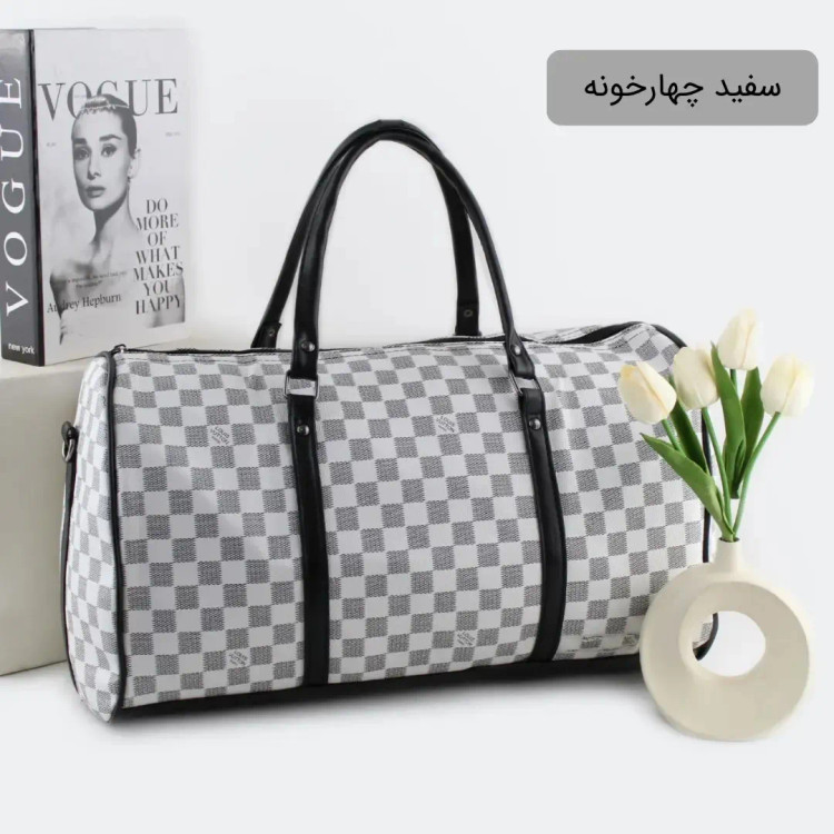 ساک ورزشی اسپرت چرم مصنوعی بند بلند ابعاد 50 در 18 در 30 سانتیمتر