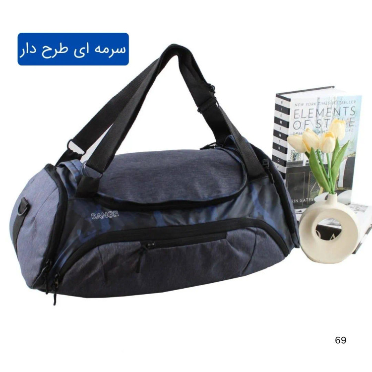 ساک ورزشی اسپرت پارچه ای با بند بلند و جیب بیرونی