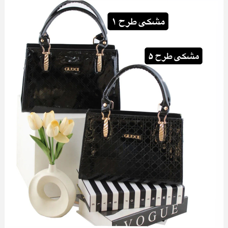 کیف زنانه رسمی و مجلسی چرم مصنوعی با بند بلند