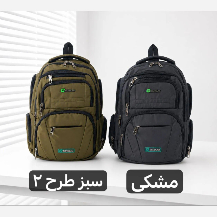 کوله پشتی برزنت اسپرت مناسب لپتاپ و مدرسه با ابعاد 50 در 40 سانتیمتر