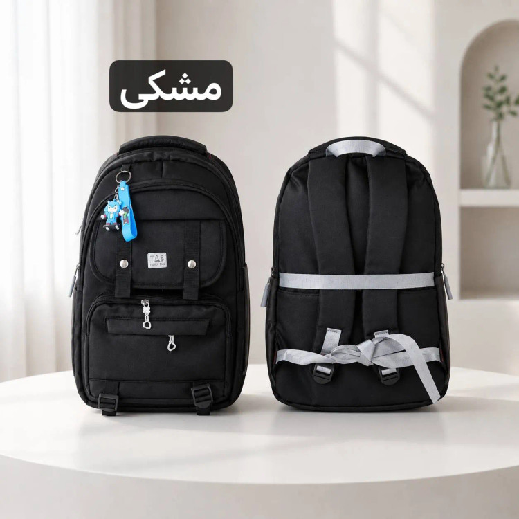 کوله پشتی برزنتی مدرسه و دانشگاه مناسب ابعاد 43 در 36 سانتیمتر