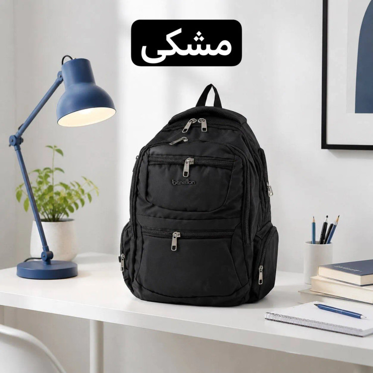 کوله پشتی برزنت اسپرت و روزمره مدل جیب متعدد کد 9362