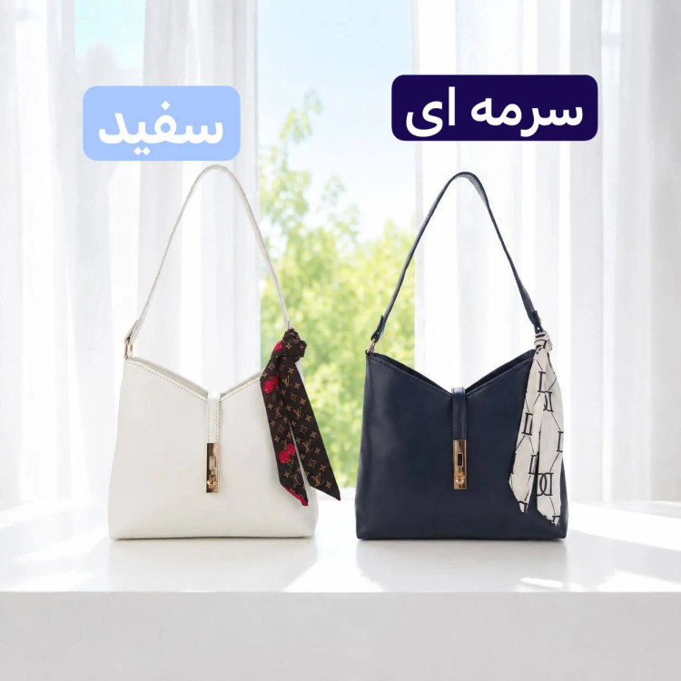 کیف زنانه چرم مصنوعی رسمی و روزمره مدل زیپ و قفل دار