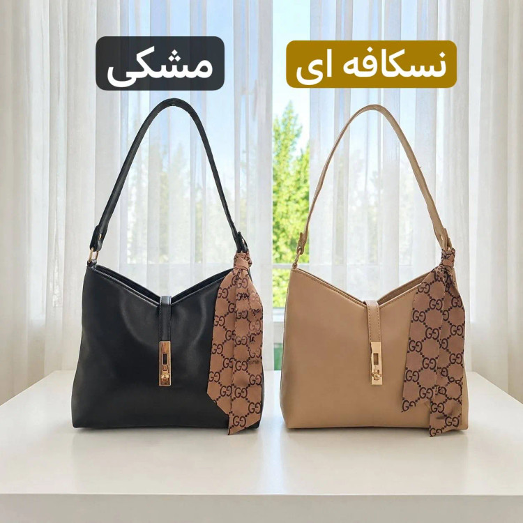 کیف زنانه چرم مصنوعی رسمی و روزمره مدل زیپ و قفل دار