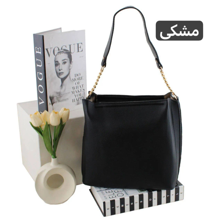 کیف زنانه روزمره و مهمانی چرم مصنوعی زیپدار