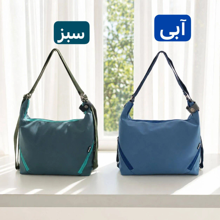 کیف دخترانه دو کاره کوله و کیف دستی پارچه ای ورزشی روزمره