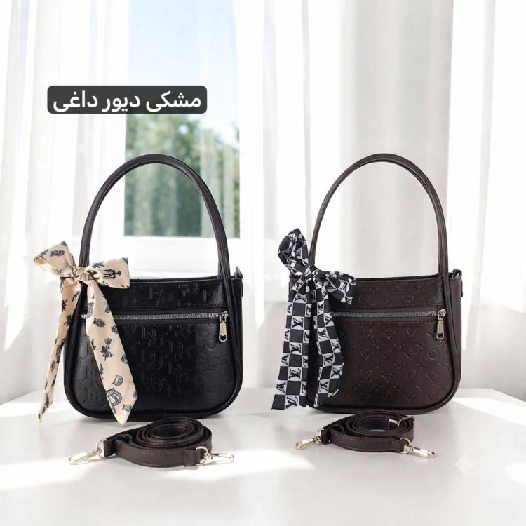 کیف پاسپورتی چرم مصنوعی زنانه مشکی کاربرد رسمی روزمره مهمانی