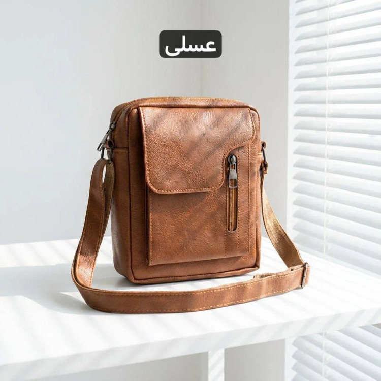 کیف مردانه چرم مصنوعی اداری و روزمره بند بلند