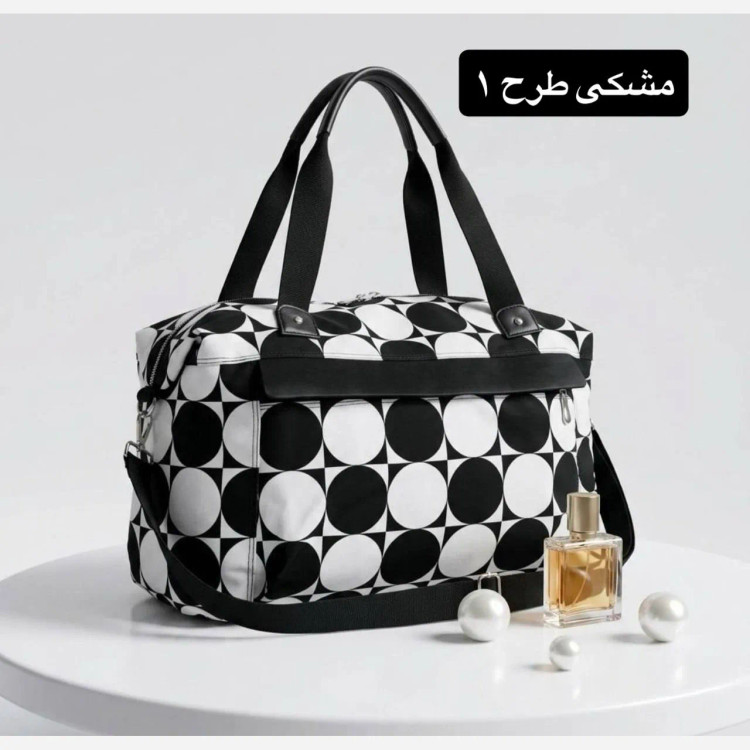 ساک دستی زنانه دخترانه پارچه کره ای اسپرت روزمره مامی بگ مسافرتی