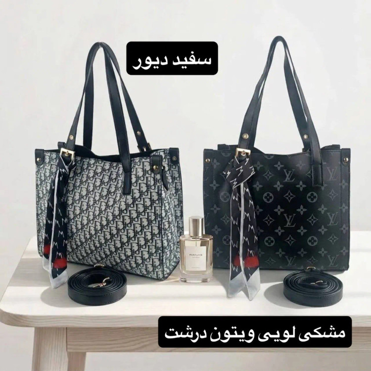 کیف زنانه چرم مصنوعی رسمی و روزمره با بند بلند