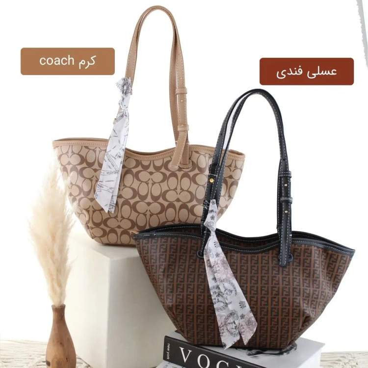 کیف زنانه چرم مصنوعی رسمی و روزمره با بند بلند