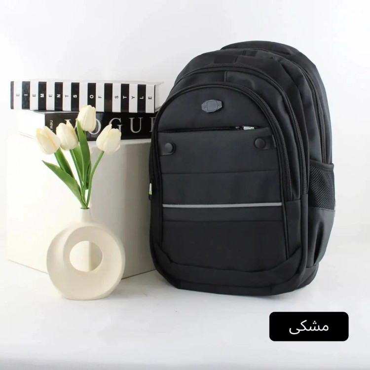 کوله پشتی پارچه ای روزمره و مدرسه مدل زیپی با بند دوشی