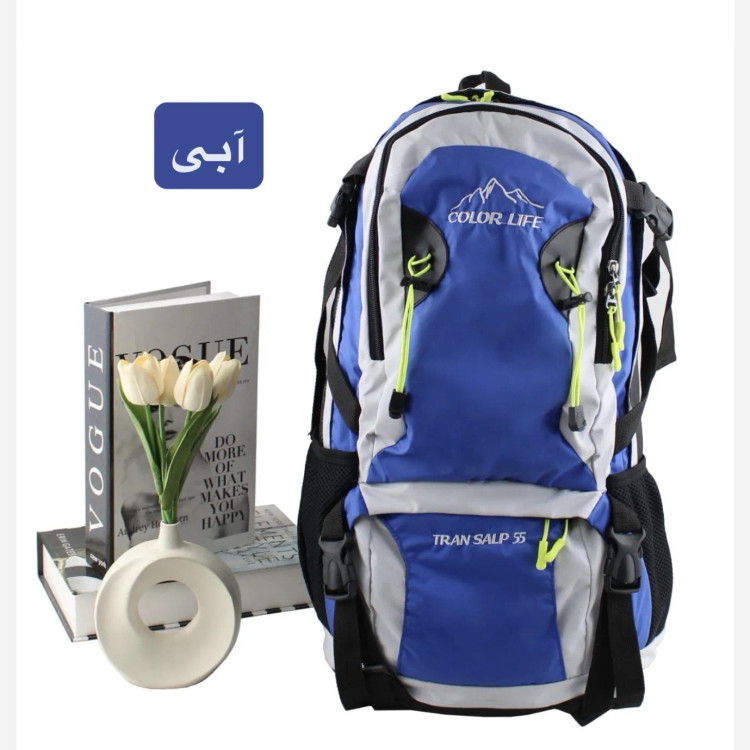 کوله پشتی مسافرتی و ورزشی پارچه ای چهار جیب بیرونی