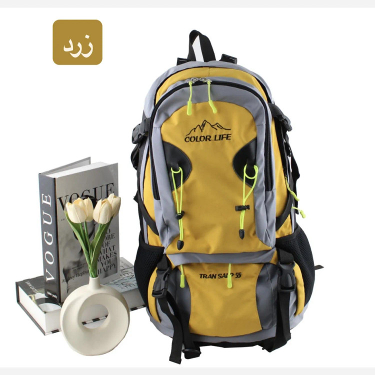 کوله پشتی مسافرتی و ورزشی پارچه ای چهار جیب بیرونی