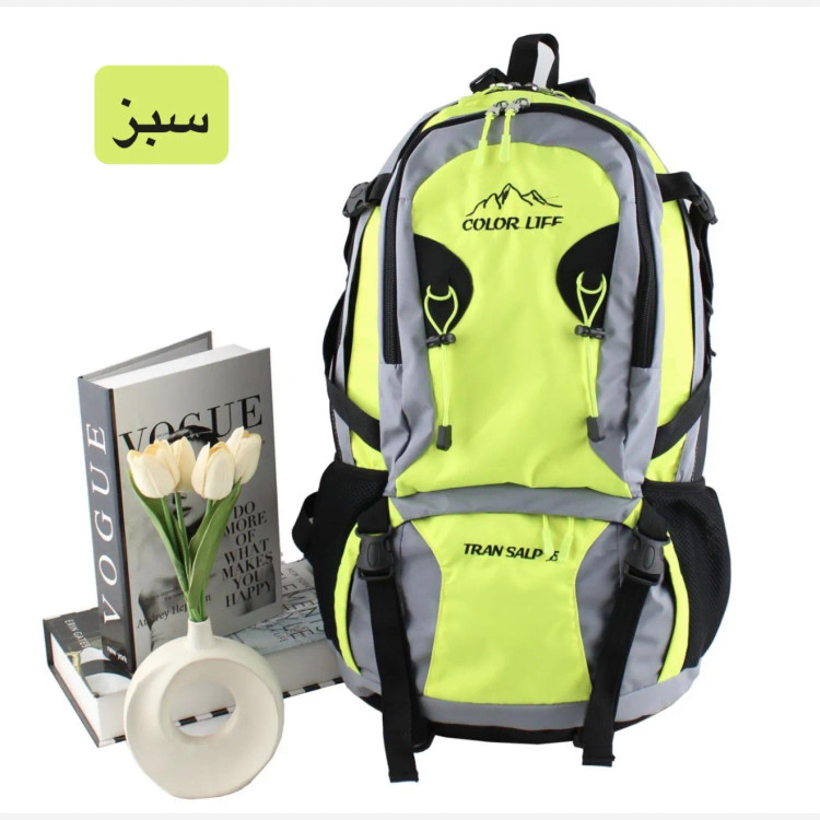 کوله پشتی مسافرتی و ورزشی پارچه ای چهار جیب بیرونی