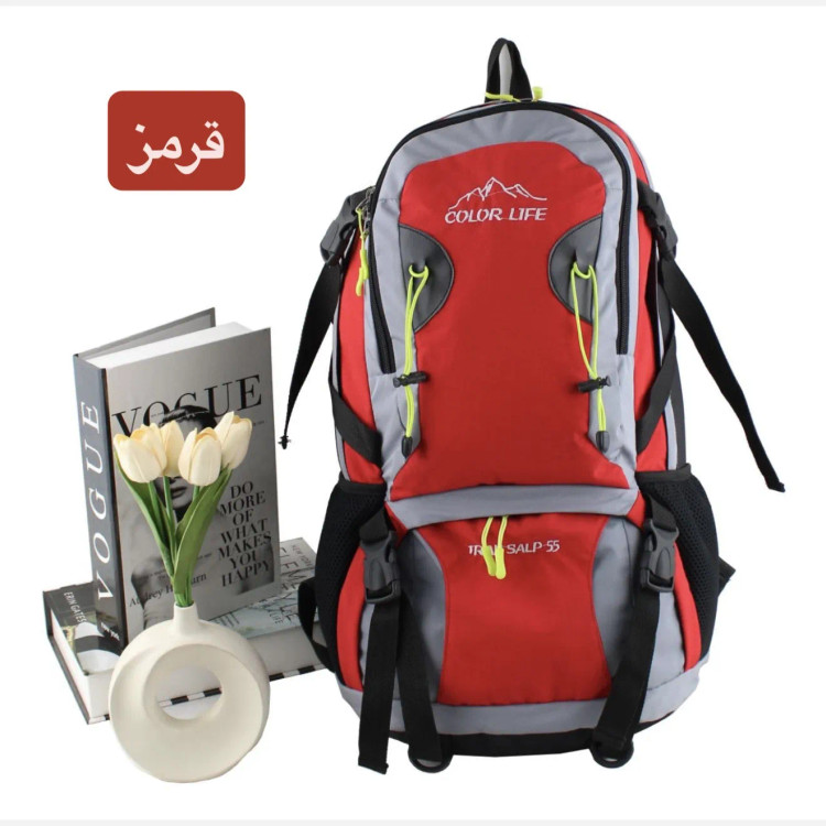 کوله پشتی مسافرتی و ورزشی پارچه ای چهار جیب بیرونی