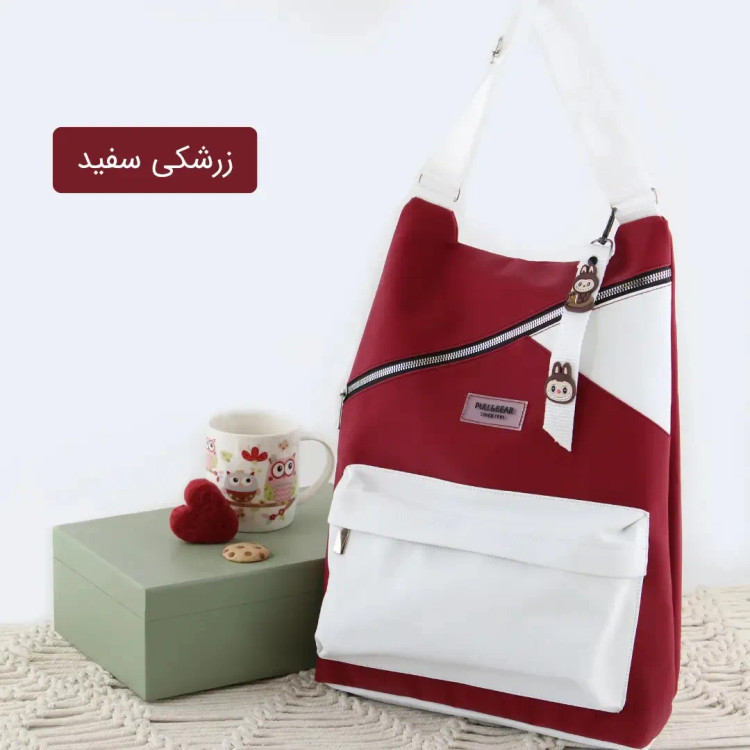 کوله پشتی چرم مصنوعی اسپرت و روزمره ابعاد 40 در 30 سانتیمتر
