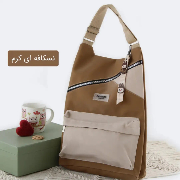 کوله پشتی چرم مصنوعی اسپرت و روزمره ابعاد 40 در 30 سانتیمتر