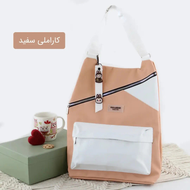 کوله پشتی چرم مصنوعی اسپرت و روزمره ابعاد 40 در 30 سانتیمتر