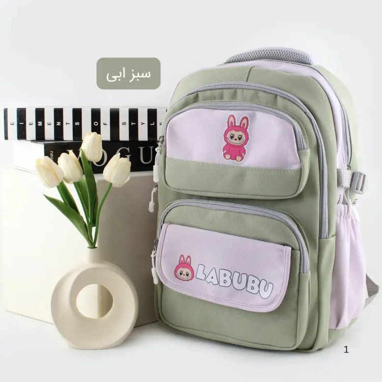 کوله پشتی پارچه ای روزمره و مدرسه دانشگاه مدل جیب دار