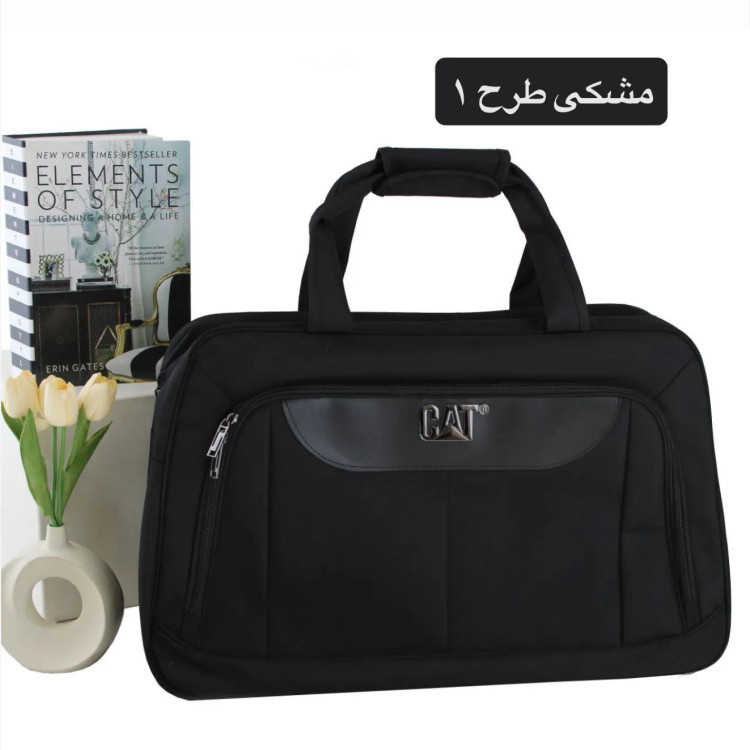 ساک ورزشی و اسپرت پارچهای با بند بلند و آستر ساتن ابعاد 20x40x58 سانتیمتر