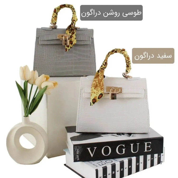 کیف پاسپورتی چرم مصنوعی زنانه روزمره ابعاد 25 در 20 در 10 سانتیمتر